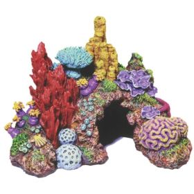 Blue Ribbon Pet Exotic Environments Caribbean Living Reef Aquarium Ornament 12"L x 8.5W" x 9"H