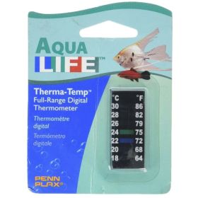 Penn Plax Digital Thermometer Small Strip 2"