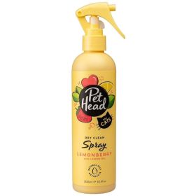 Pet Head Dry Clean Spray for Cats Lemonberry with Lemon Oil