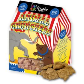 Spunky Pup Animal Crunchers All Natural Dog Biscuit Treat Peanut Butter Flavor