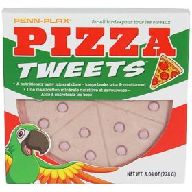 Penn Plax Tweet Eats Pizza Tweets Mineral Block