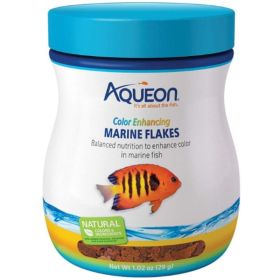 Aqueon Color Enhancing Marine Flakes Fish Food