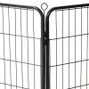 Dog Playpen 16 Panels Steel 31.5"x23.6" Black