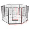 40 Inch 8 Metal Panel Heavy Duty Pet Playpen Dog Fence